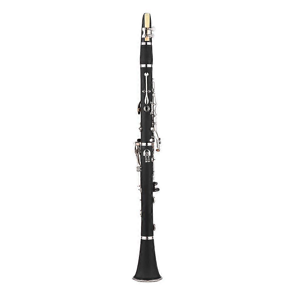 B Flat Clarinet 17 Keys ABS Student Beginner Set with Case, Reeds and Accessories