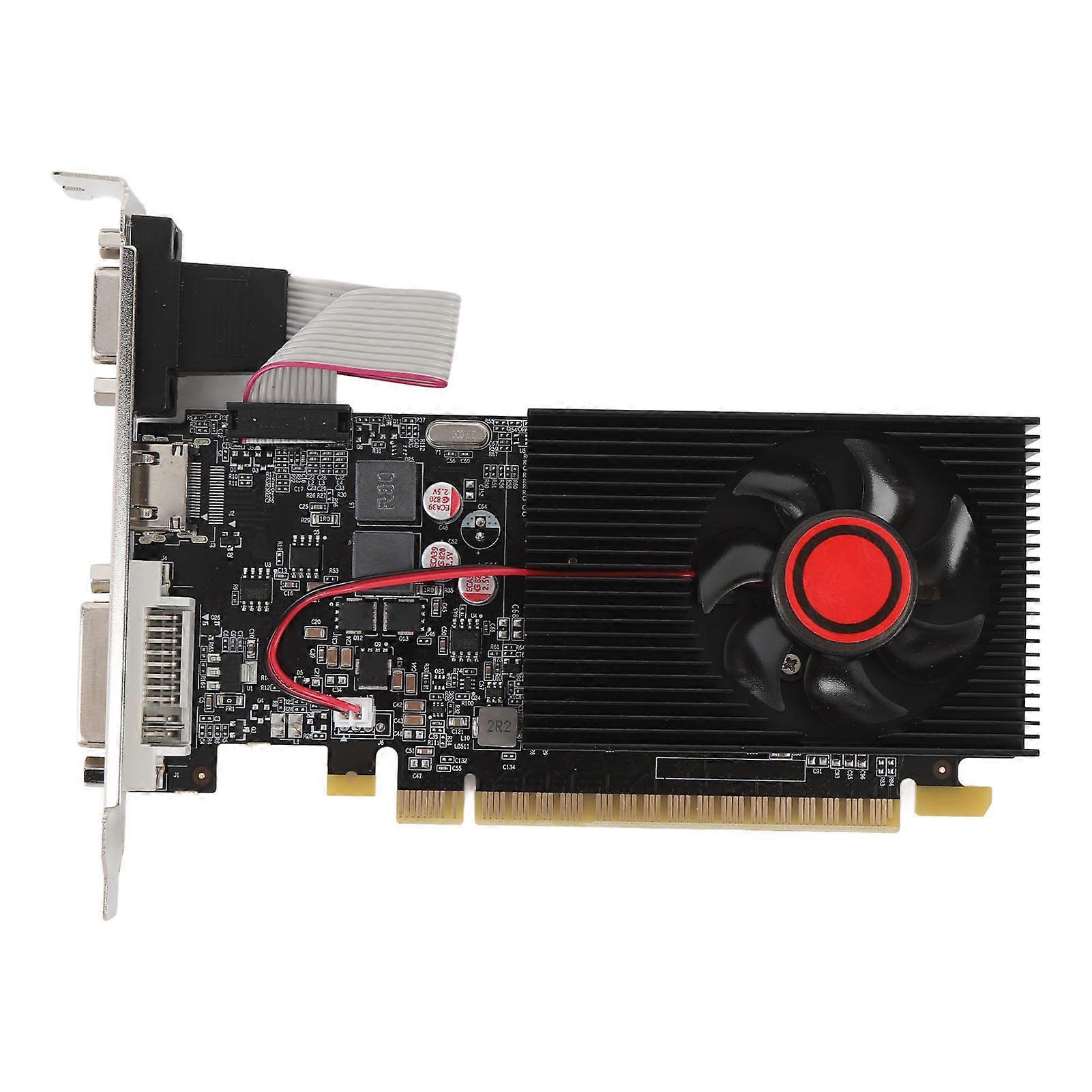 Computer Graphics Card Gaming Video Graphics Card Silent Operating Plug and Play PCI Express 2.0 16X Interface 64bit for Linux