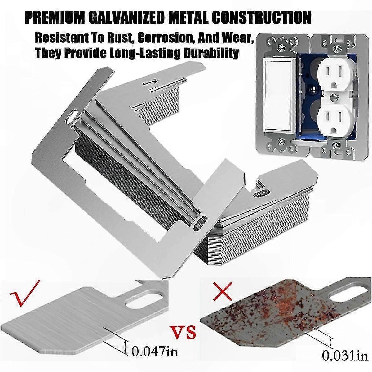 22 Pieces Wall Plate Spacer for Electrical Boxes, Flush Fit Design