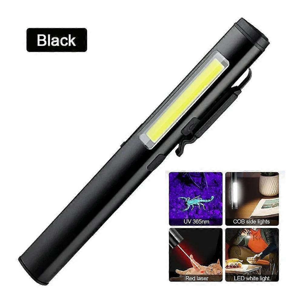 Magnetic Rechargeable Led Work Pen Light Cob+xpe Clip Bright Flashlight