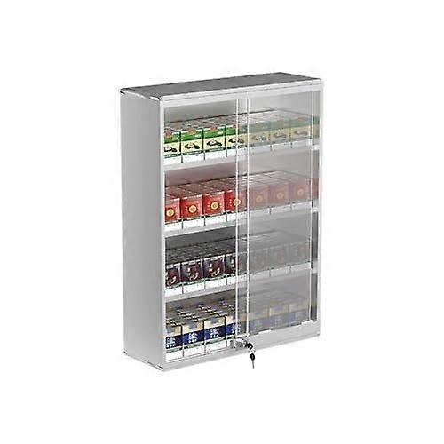 Automatic Cigarette Display Rack with Sliding Door Lock, WallMounted Acrylic Holder for Retail Stores