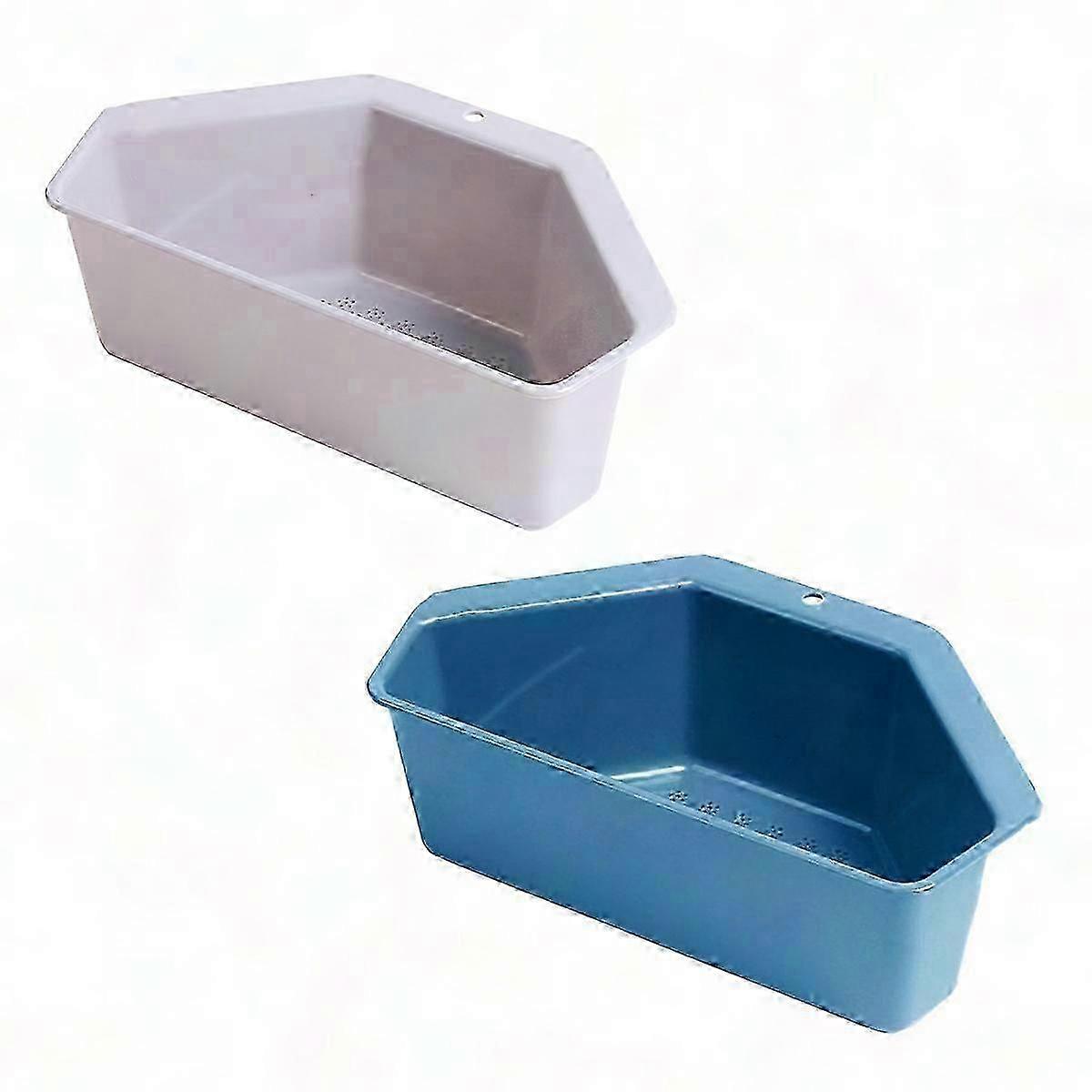 Kitchen Countertop Triangle Drainer - Durable PP Material, Easy to Clean, Space-Saving Design for Organizing