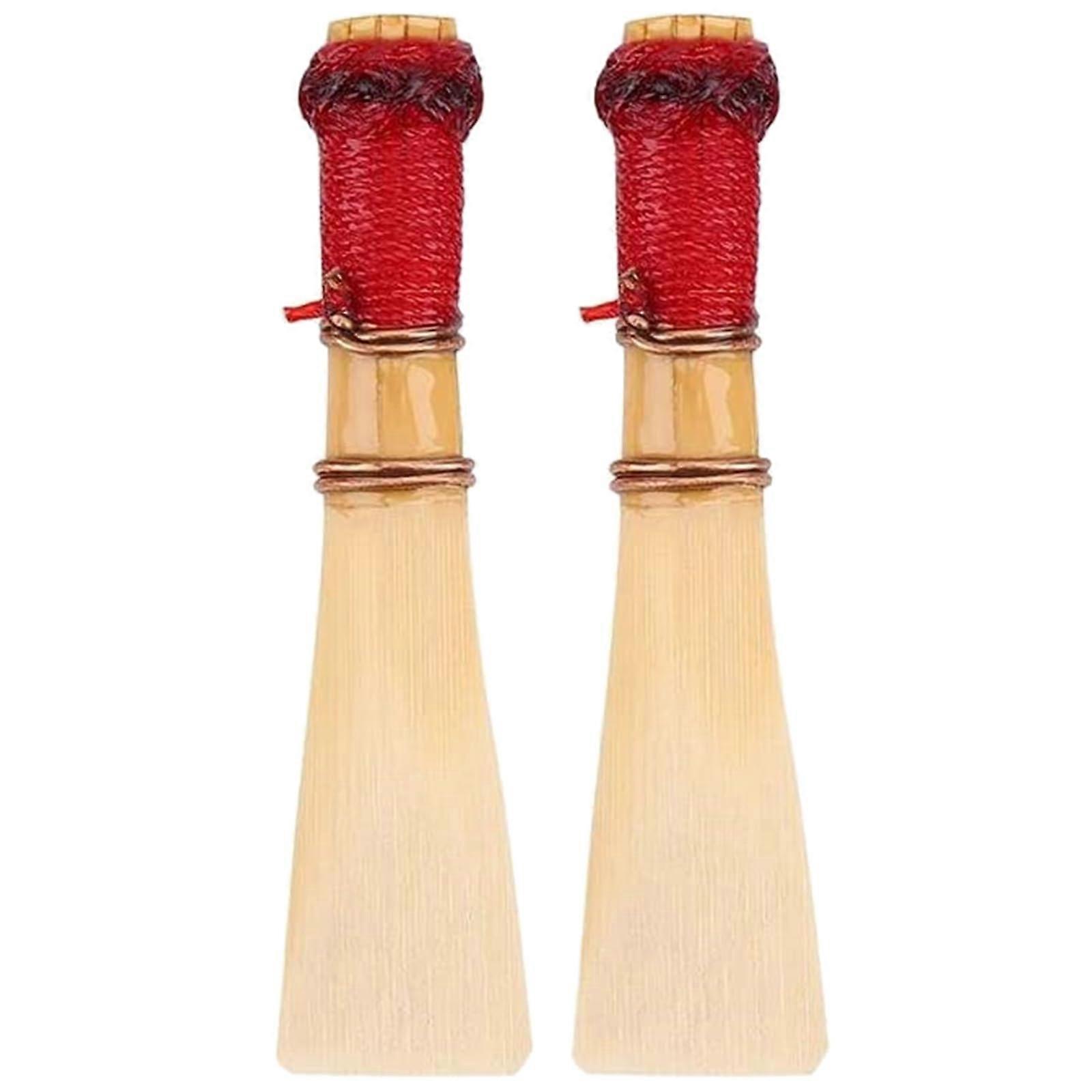 Handmade Bassoon Reeds 2 Pack with Storage Case, Hand Selected Cane, Dark Tone, Quick Response