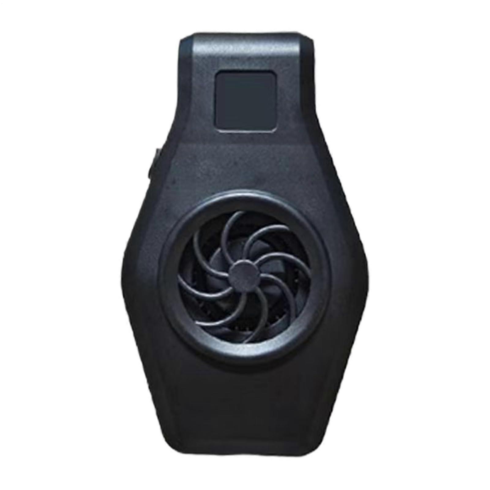 Quiet Aquarium Cooling Fan with TwoSpeed Adjustable Wind, Fast Cooling Efficiency, WallMount Design, Black