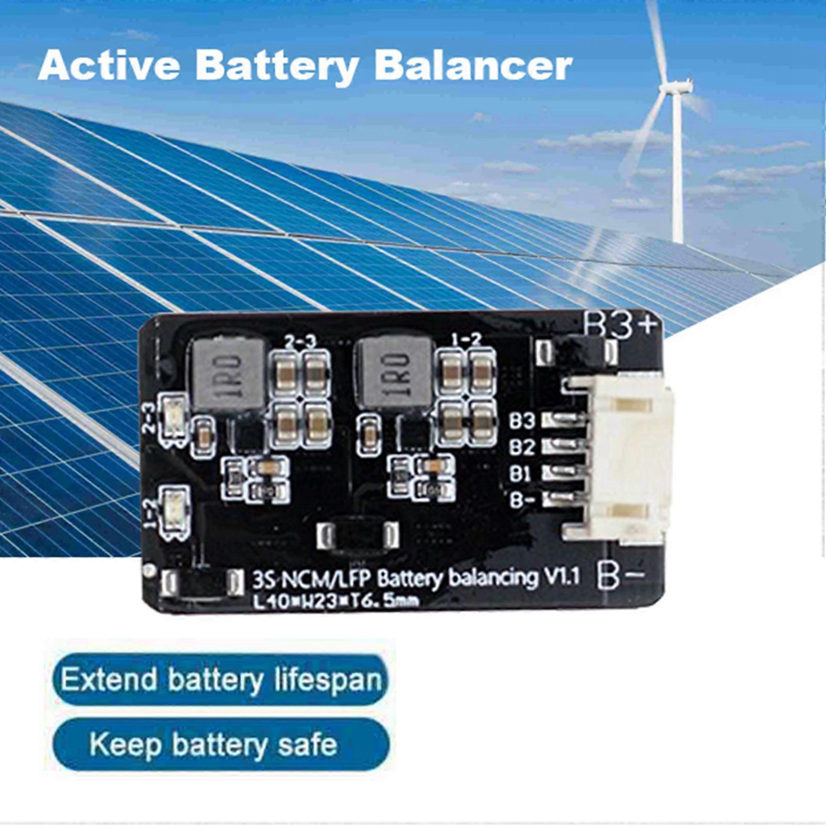 2PCS 1.2A 3S Active Equalizer Balancer Equalizer Module Li-Ion Lifepo4 Lithium Battery Active Balancer BMS