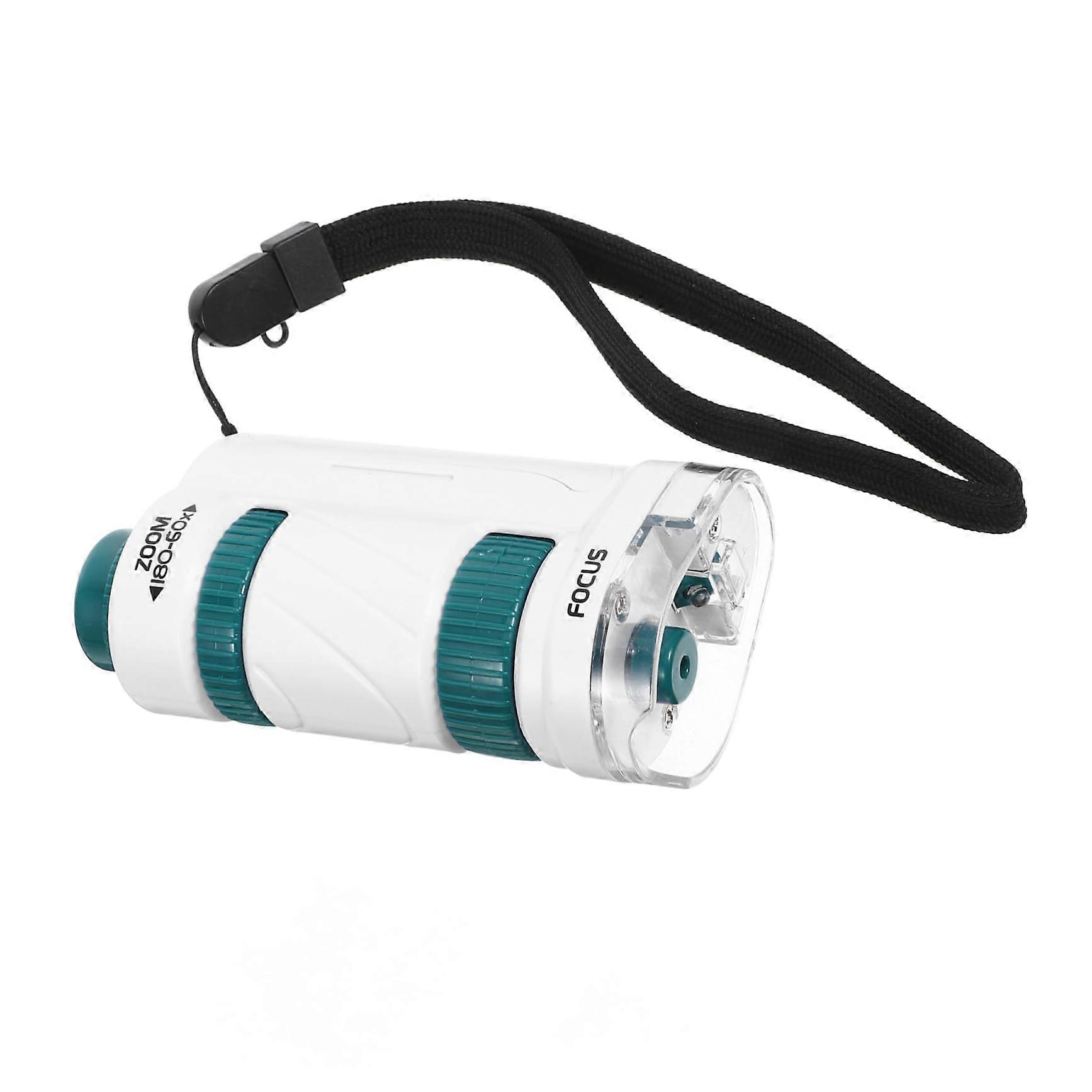 Portable Microscope for Students Science Experiments, Handheld Pocket Monocular Magnifier for Kids