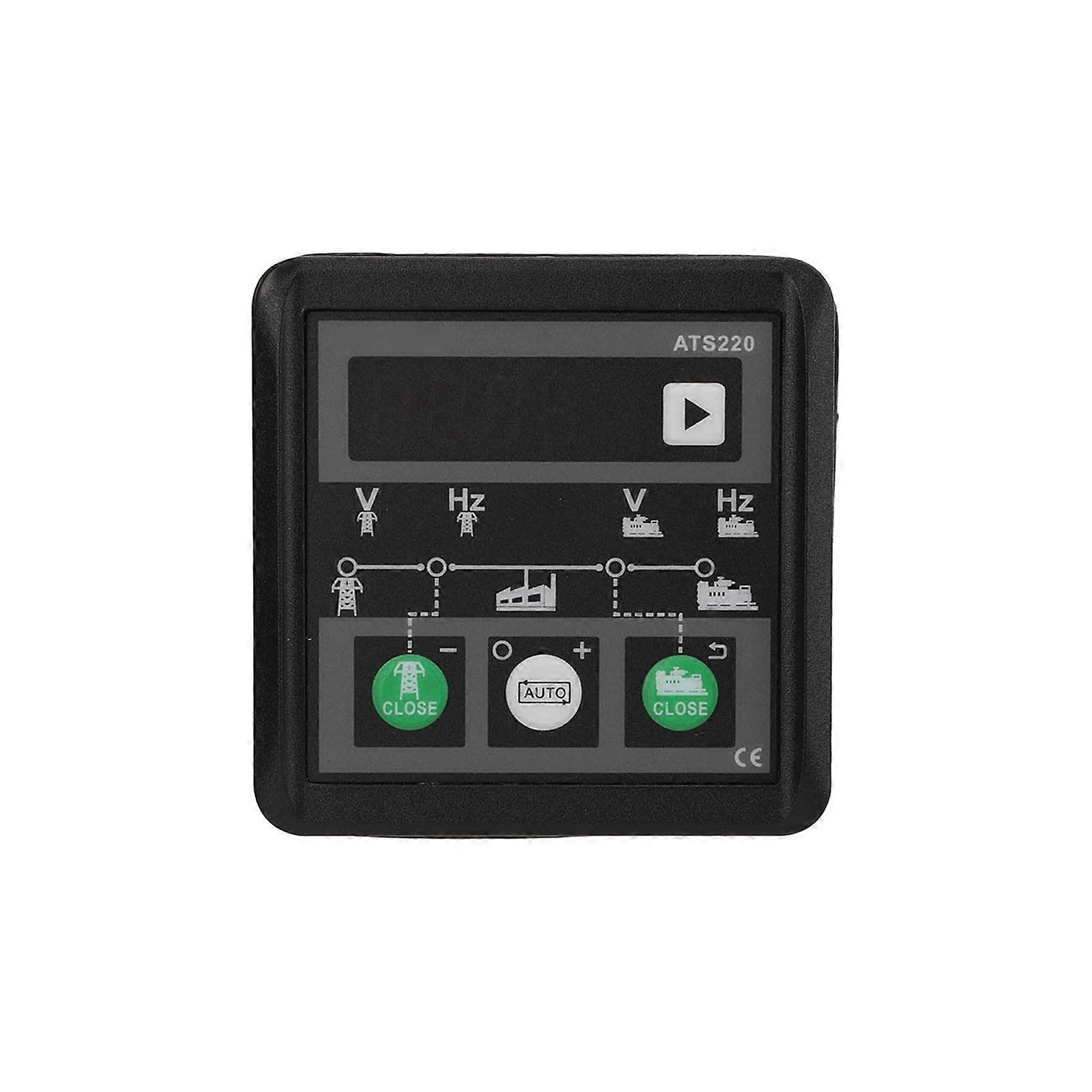 Generator Automatic Transfer Switch with LED Display, IP54 Outdoor Controller ATS220 AC30‑300V