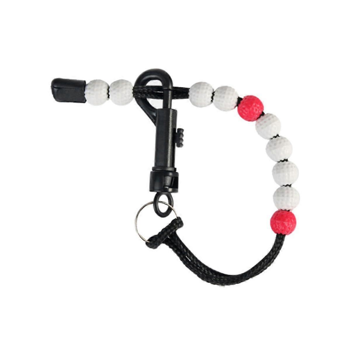 Golf Bead Score Counter Wristband, Durable Nylon Braid Stroke Tracker for Outdoor Golf Training
