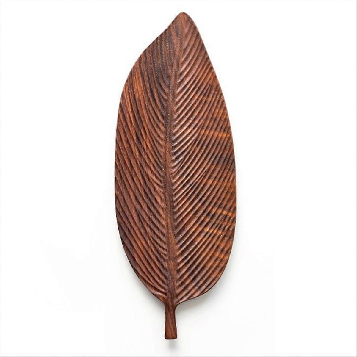Dinner Tray, for Meals, Salads and Bread, Large Leaf Veins