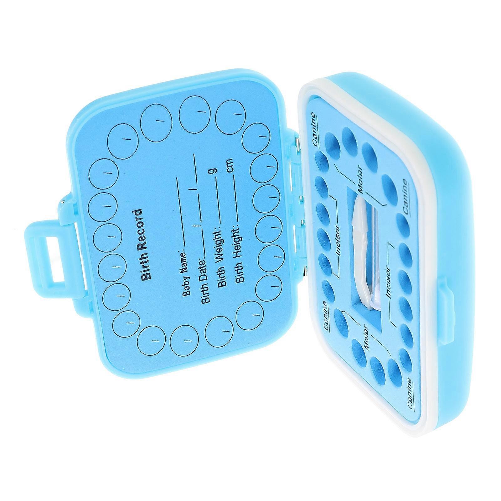 Baby Teeth Keepsake Box Tooth Holder for Safe Storage 4Pcs Set