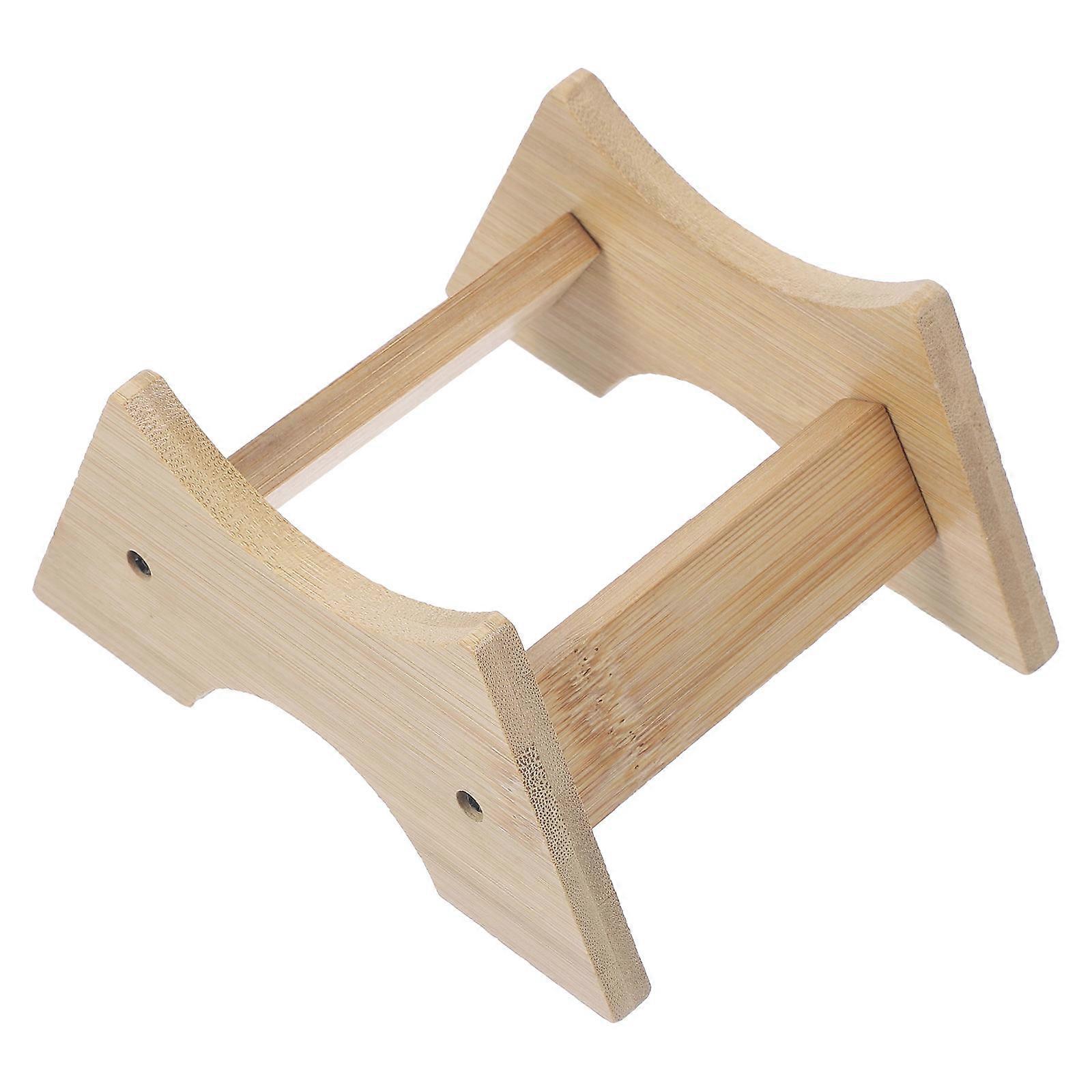 Beverage Dispenser Stand Wood Drink Dispenser Support Stand