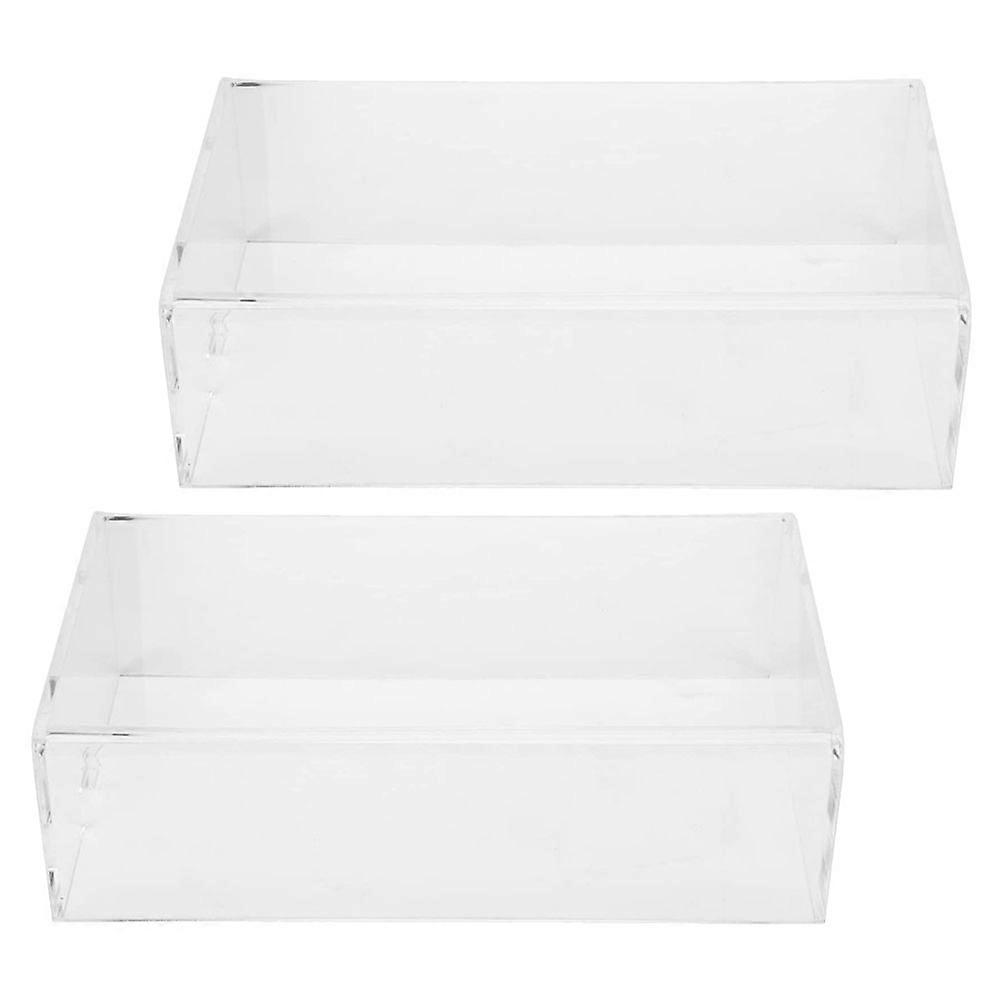 Transparent Acrylic Mouse Cover for Home Use 2Pcs Durable Protective Case