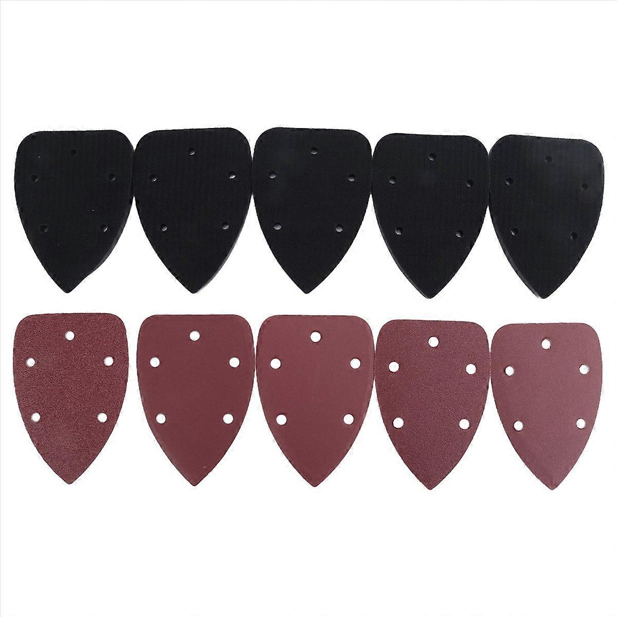 5 Pack Mouse Sanding Interface Pad Hook and Loop