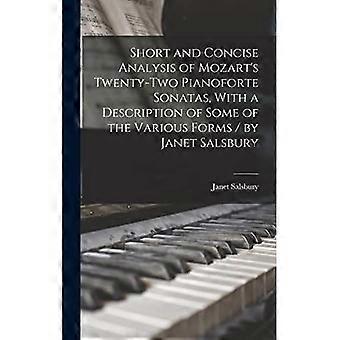Analisi breve e concisa delle ventidue sonate per pianoforte di Mozart, con una descrizione di alcune delle varie forme / di Janet Salsbury