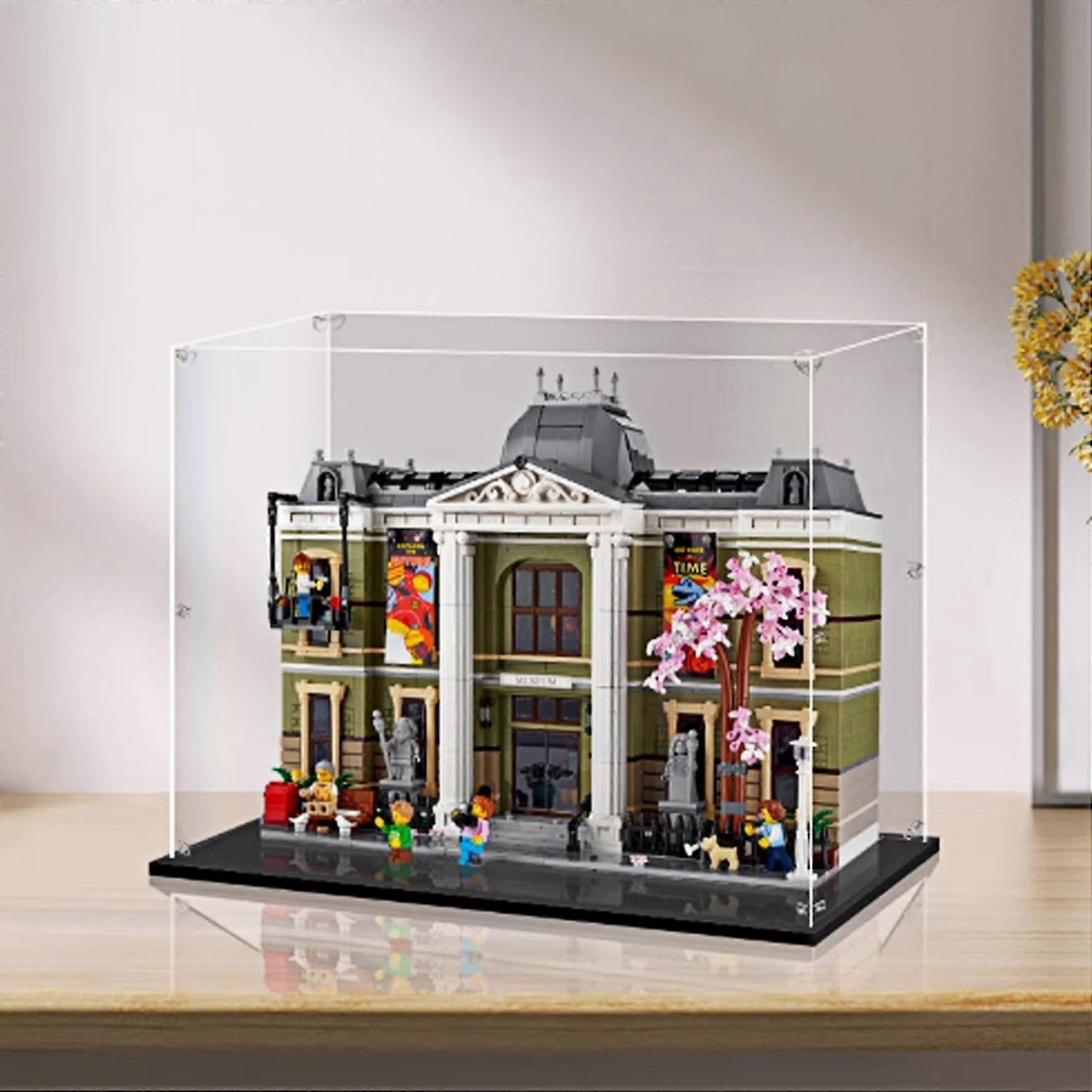 Acrylic Display Case for  10326 Museum, Clear Dustproof Stackable Box with 360° Visibility
