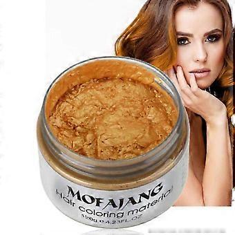 Mofajang Hair Color Wax, Instant Hair Dye Wax Temporary Hairstyle Cream Mud 4.23 oz-