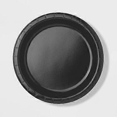 20ct 8.5" Dinner Plate Black - Spritz