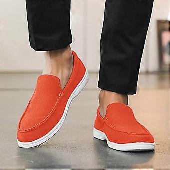 Herenschoenen, suède loafers, klassieke platte, casual, comfortabele, lichtgewicht herenloafers voor autorijden, schoenen voor heren, Z01 RD2,11