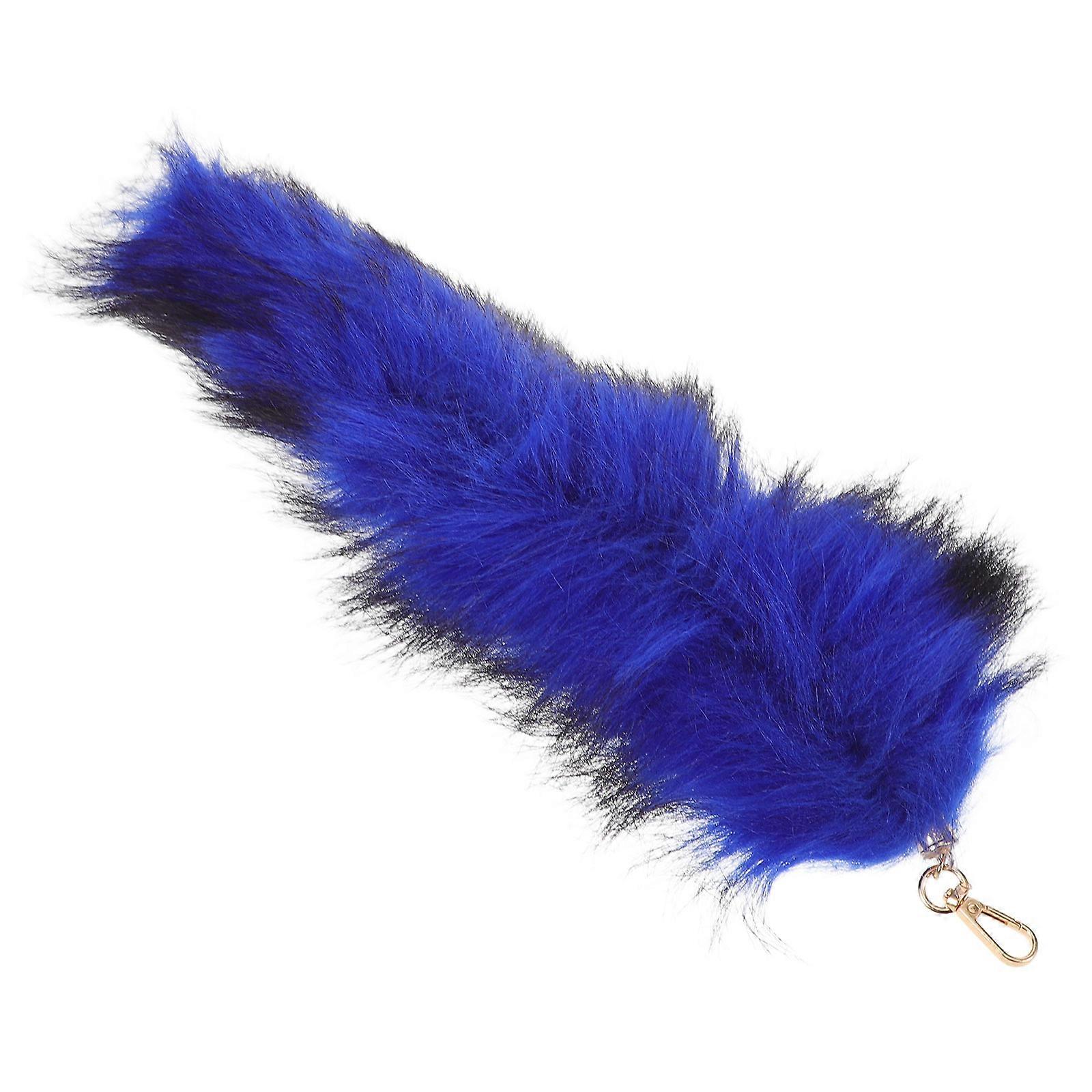 Tail Keychain for Decoration with Plush Material Handbag Accessory