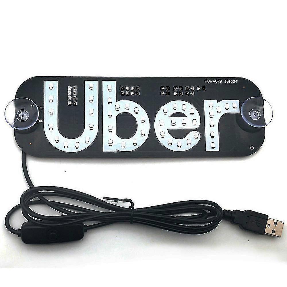 Led Sign Light, Windshield Indicator Lamp with Usb Plug