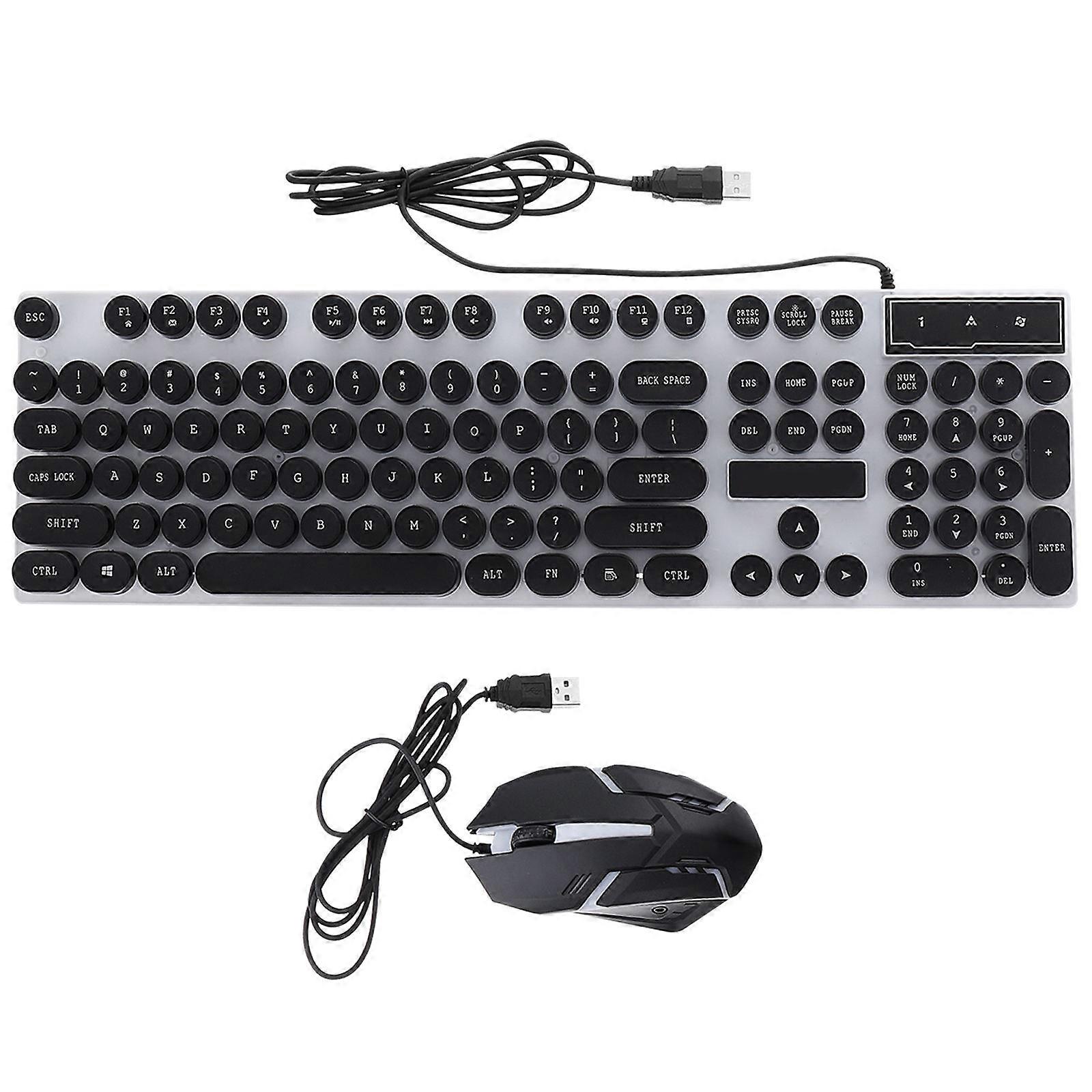 Computer Keyboard Mouse for Gaming Use 1Set Ergonomic Waterproof