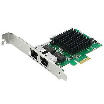 PCIe-zu-2-Port-Gigabit-Netzwerkkarte-Ethernet-Adapter mit I82576-Chip, für Desktop-PCs 10/11 und Li
