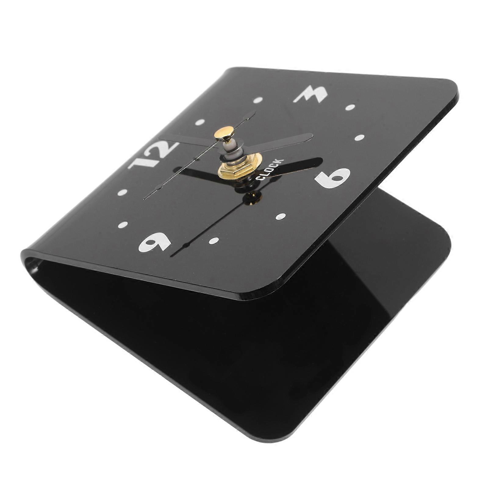 Silent Table Clock Acrylic Modern Clock for Bedroom