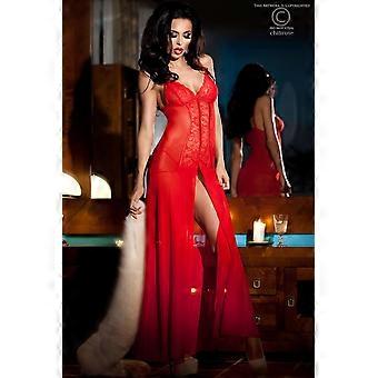 Langes Babydoll CR3470 rot Größe: L, SKU: RW_5447-92