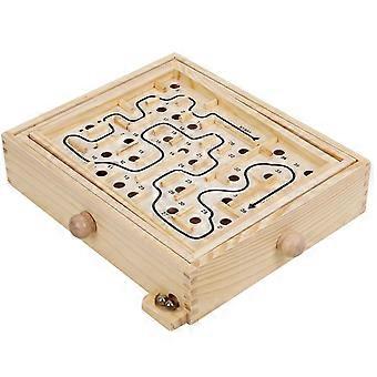 Holzlabyrinth Spiel Balance Halten Desktop Gruppenspiel Classic Puzzle Spiel Spielzeug für Kinder und Erwachsene