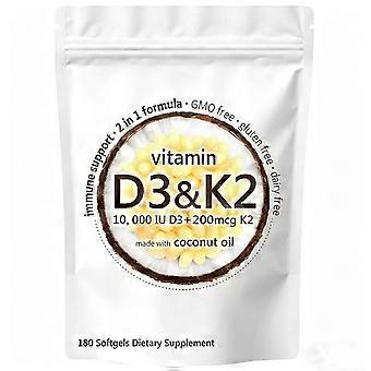 D3 K2 Supplement Softgels Nutrition Gels & Chews 180 Counts