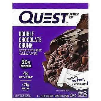 Quest Nutrition, proteiinipatukka, tuplasuklaapala, 4 patukkaa, 60 g/kpl, 2 kpl