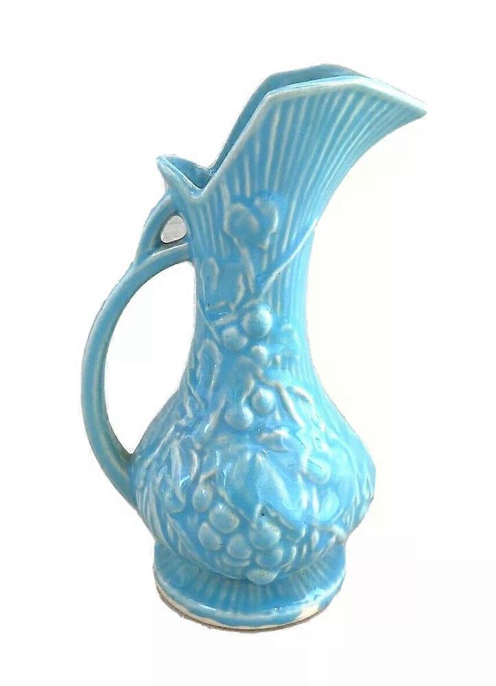 Turquoise/Blue Pottery Ceramic Pitcher/Ewer/V