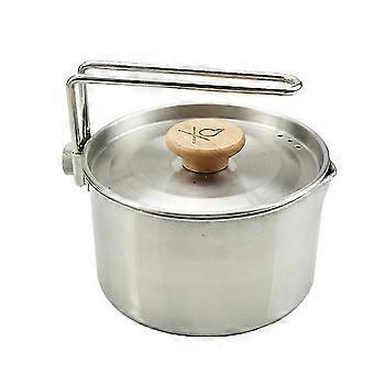 Outdoor Cookware Hiking Cookware Pot for Storage Silver Cooking Pot