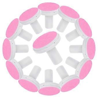 Electric Nail File Pads Replacement Heads for Adult 24Pcs Durable Pink Set