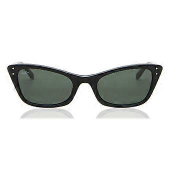 Ray-Ban RB2299 Lady Burbank 901/31 Helbågade Glänsande Svarta Dam Cat Eye Solglasögon UV3 Original
