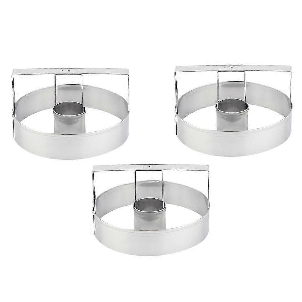 3Pcs Stainless Steel Cookie Molds for Baking