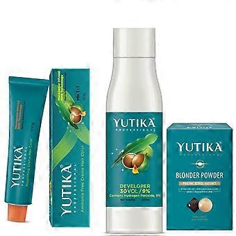 Yutika Hair Colorant Combo  Tube Colorant & Developer with Macadamia Oil Hair Dye Kit