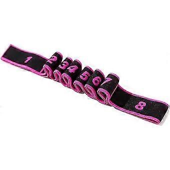 8 Section Style Dance Yoga Stretching Belt Yoga Pilates Fitness Tension Belt Digital Stretching Elasticity