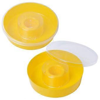 Bee mater, bikube rund bikube topp vannmater drikkeskål for bier drikke og birøkt forsyninger (2-pack)