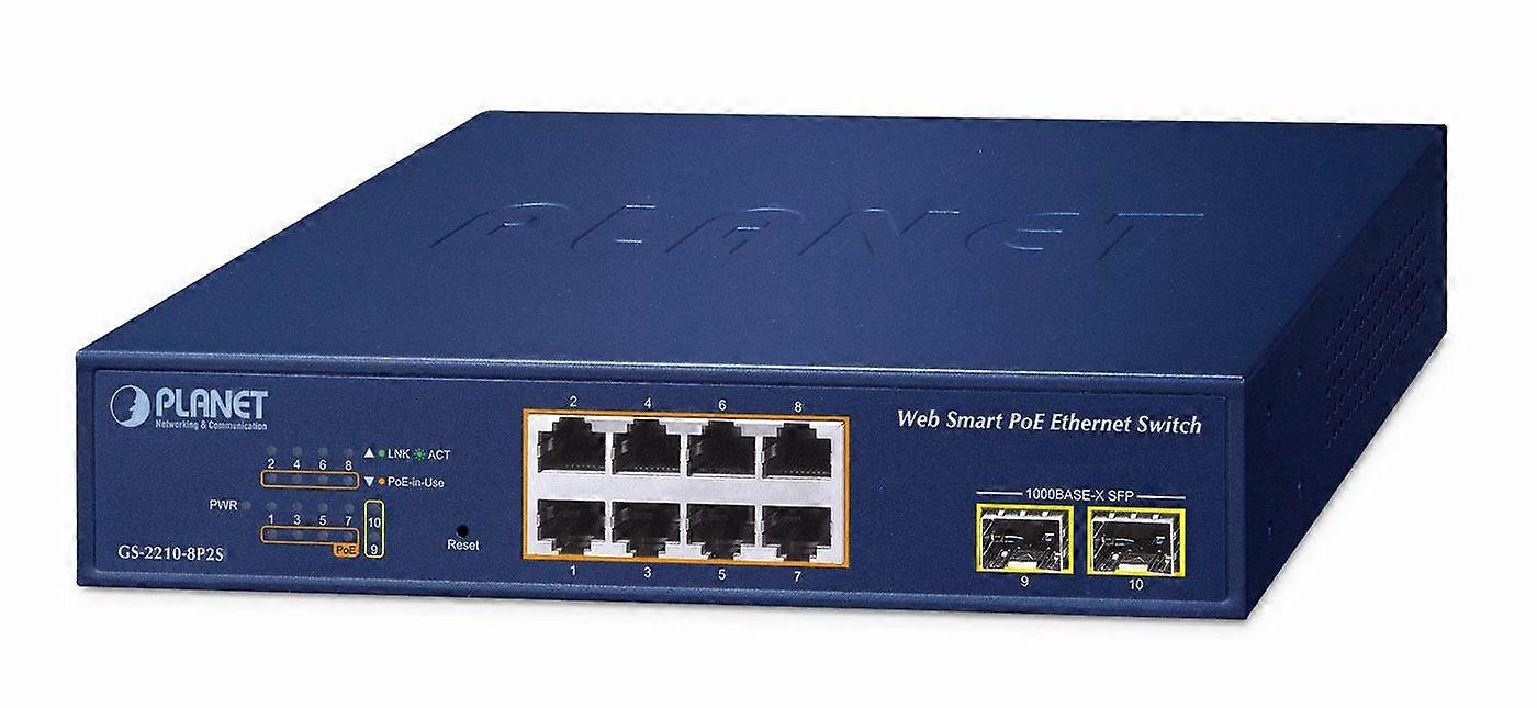 PoE + 2 puertos 1000x SFP Web
