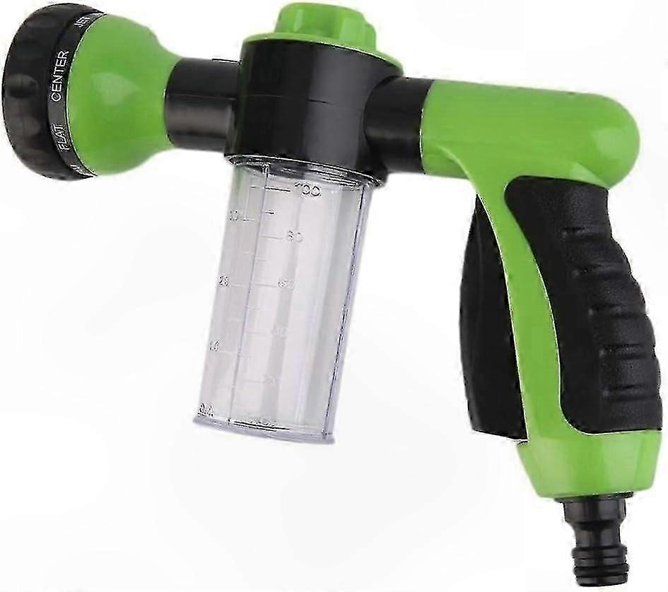 Multi-Function Hose Nozzle with Built-In Soap and Fertilizer Dispenser