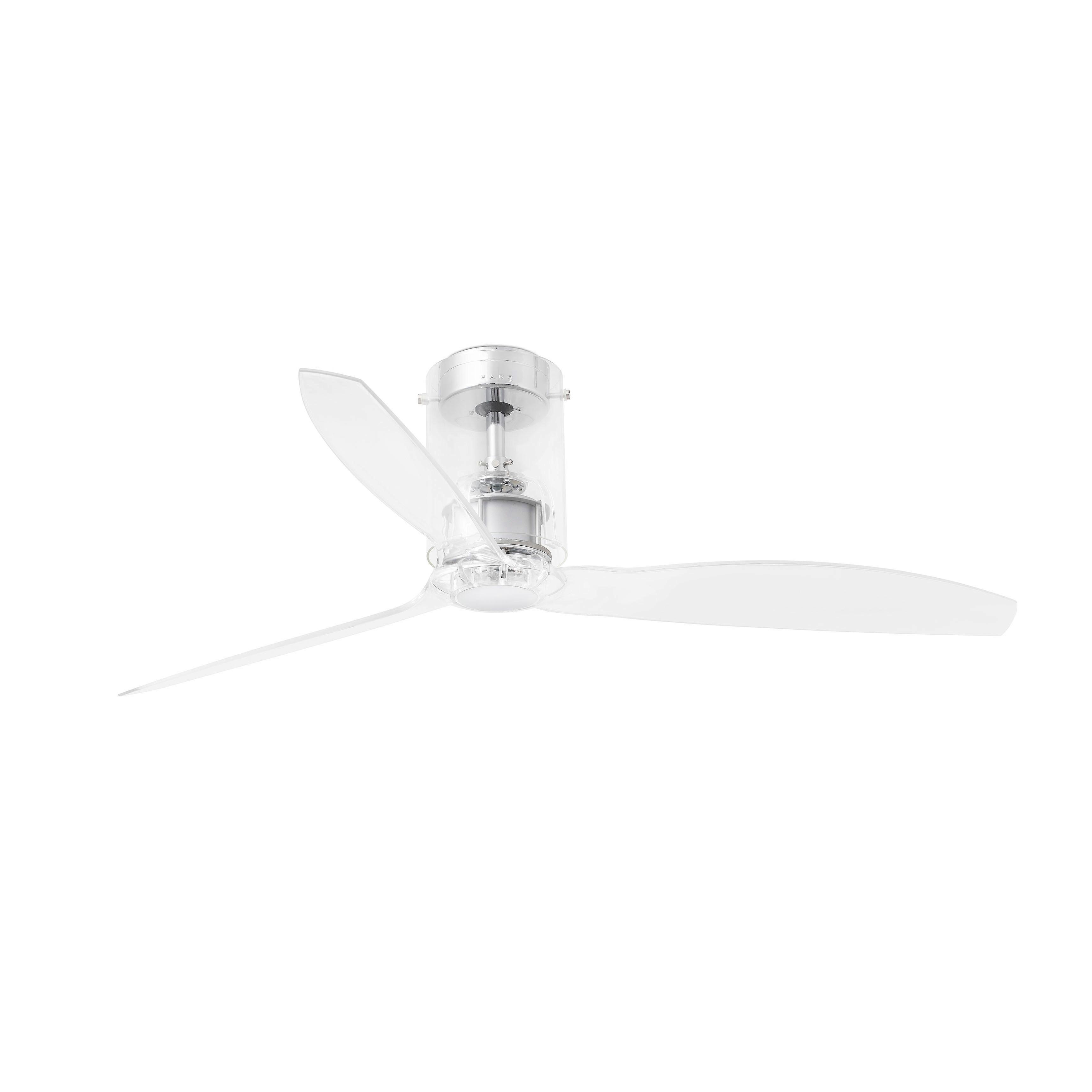 DC ceiling fan Mini Tube Chrome with remote