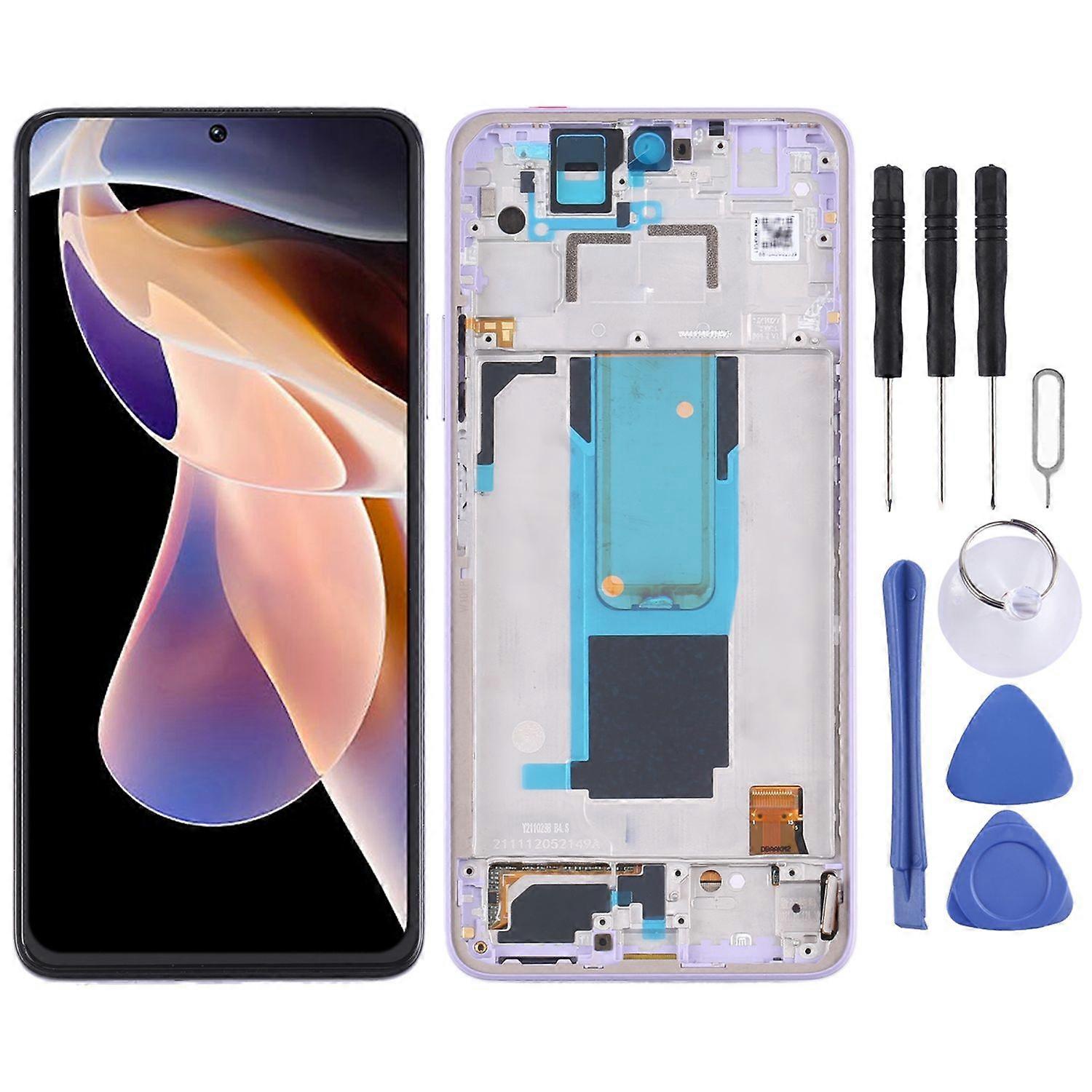 For Xiaomi Redmi Note 11 Pro Plus / + 5G Display LCD Display with Frame Purple New
