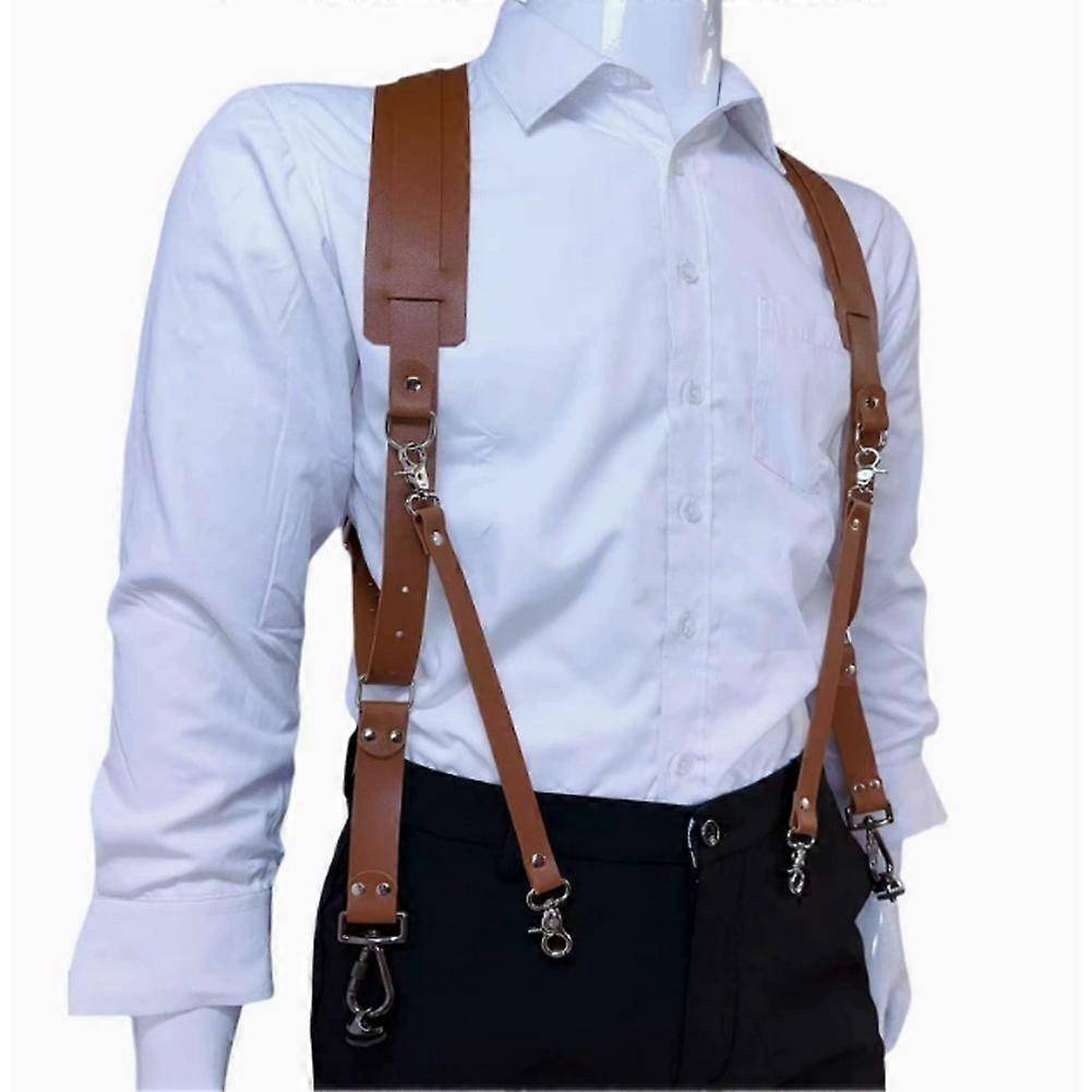 Professional Camera Harness Adjustable PU DSLR Camera Strap Comfortable Durable Adjustable Camera Shoulder Strap Brown