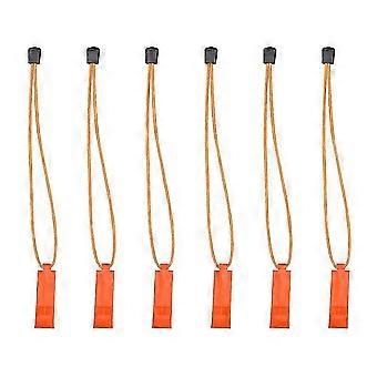 6pcs Outdoors Whistle for Searching Help Emergency Whistle Plastic Whistle LD