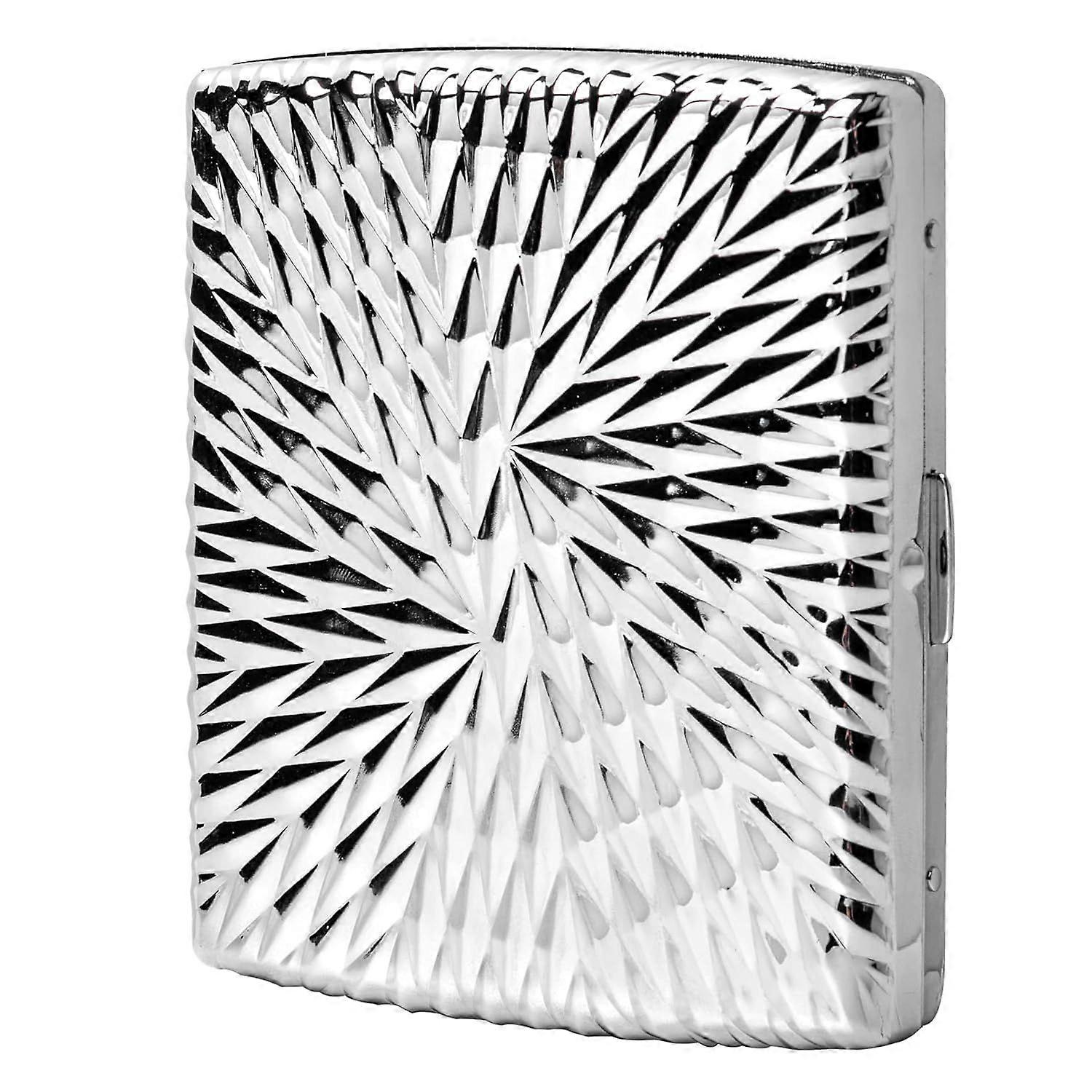 Double Sided Clip Open Retro Metal Cigarette Case
