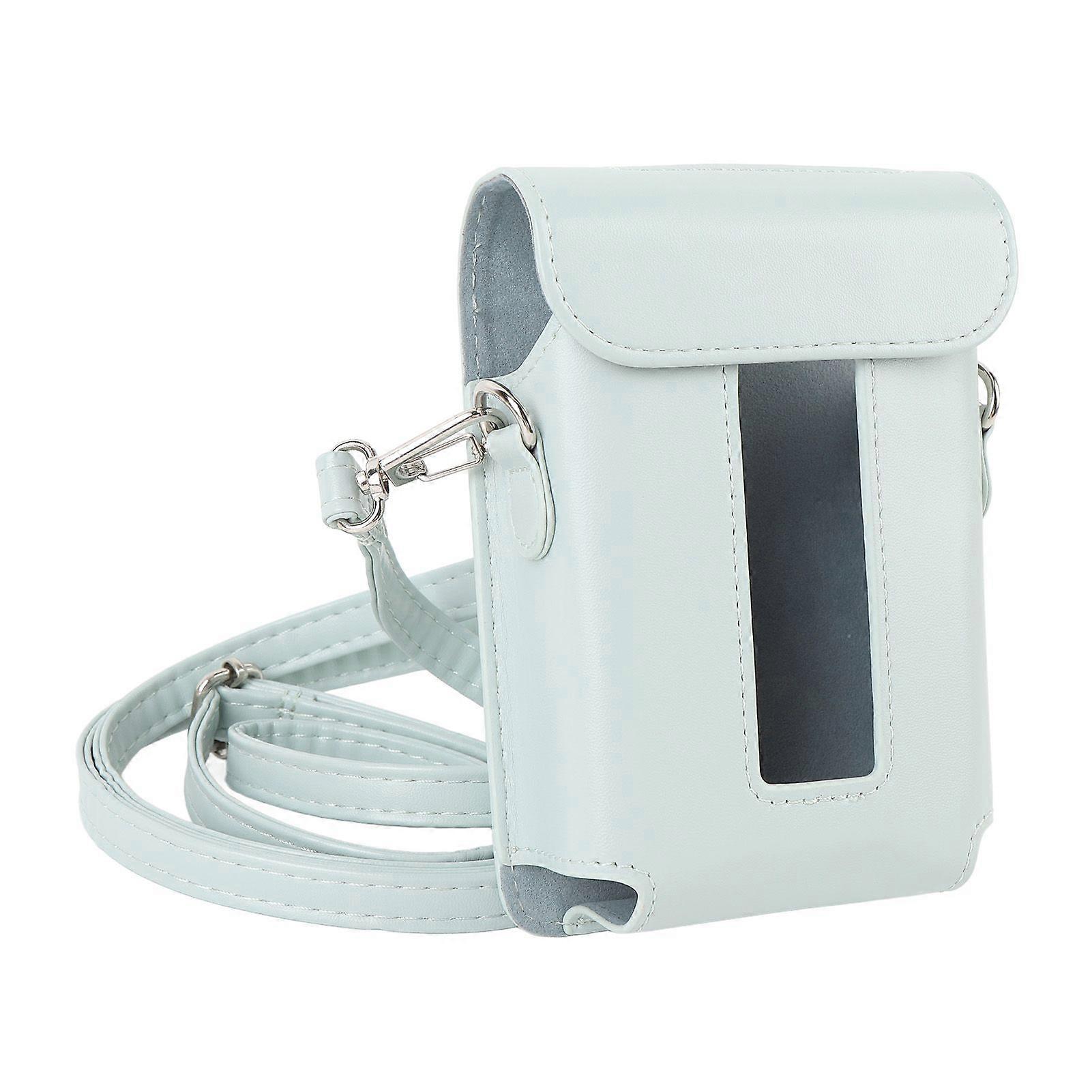 Smartphone Printer Case with Shoulder Strap PU Retro Stylish Scratch Resistant Protective Case Compatible With Link 3