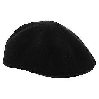 Sombrero de boina francesa vintage: Gorra de estilo Newsboy negra para mujer - Boina de poliéster ligera para moda de otoño invierno y uso diario