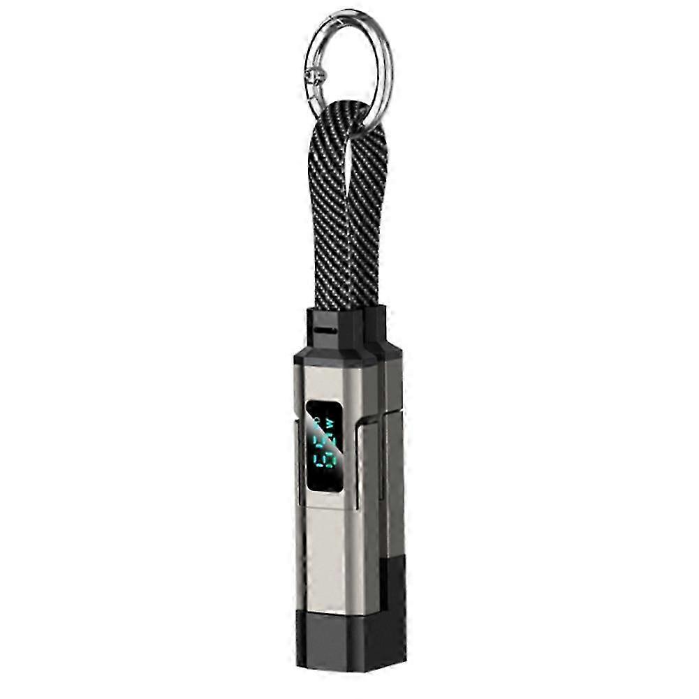 65W 4 in 1 Digital Display Fast Charging Keychain Data Cable Intelligent Digital Display Wire compatible with Iphone17 compatible with Android