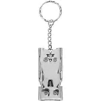 Fischietto di segnalazione in metallo per la sopravvivenza, progettato per gli amanti delle attività all'aperto. Dimensioni: 5,5x2,5 cm. 1 pezzo.